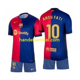 FC Barcelona Ansu Fati 10 Kinder Heim Trikotsatz 2024/25 Kurzarm